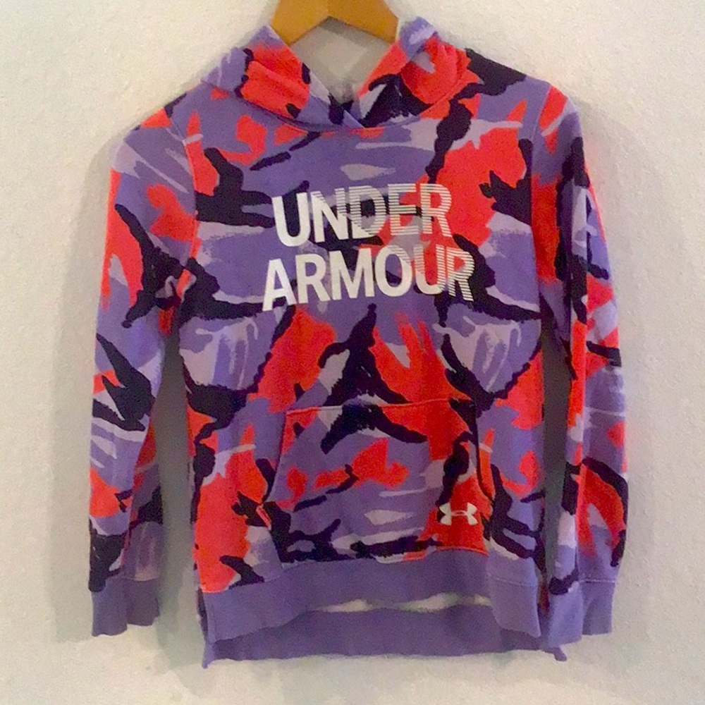 Under Armor Purple camouflage hoodie